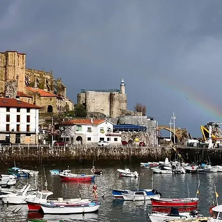 1-costa Norte-1 Terraza Garaje Piscina Gym Lägenhet Castro Urdiales